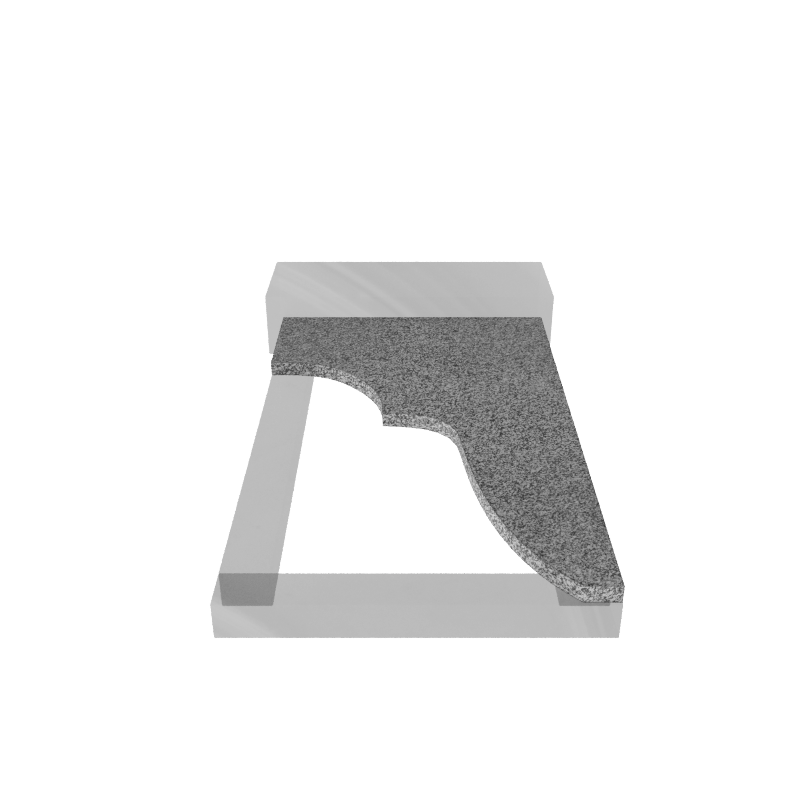 Надгробная плита гранит  Сибирский 1000/600/30 № 6