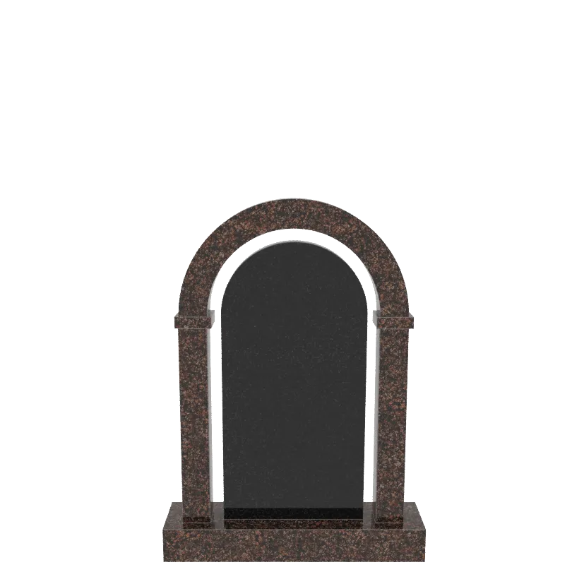 Мемориальный комплекс  комбинированный гранит Габбро; гранит Дымовский № МК-01-ГД (СТ 1200)