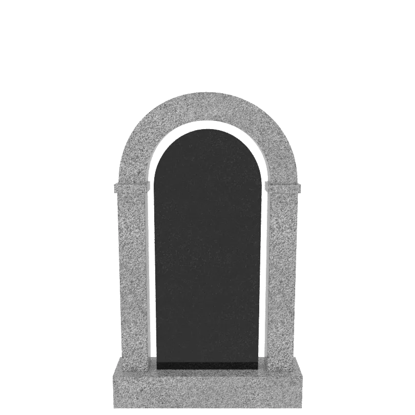 Мемориальный комплекс  комбинированный гранит Габбро; гранит Сибирский № МК-01-ГС (СТ 1400)