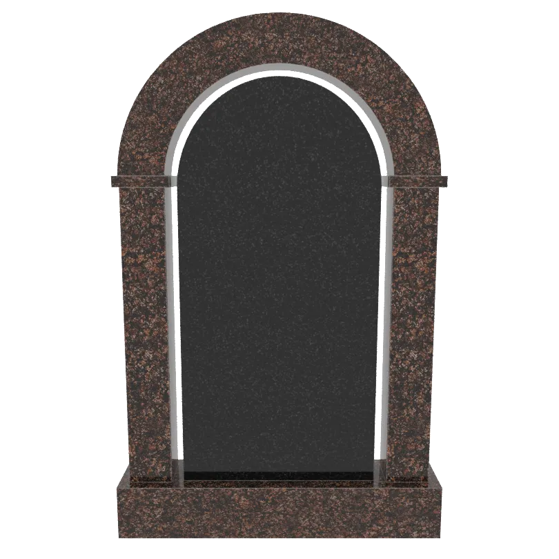 Мемориальный комплекс  комбинированный гранит Габбро; гранит Дымовский № МК-01-ГД (СТ 1800)